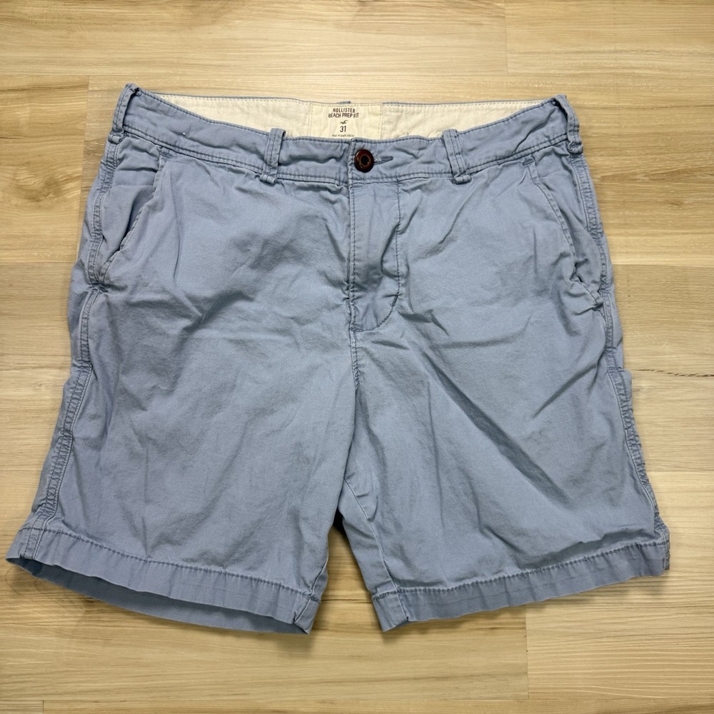 Hollister Men's Chino Blue Shorts Beach Prep Fit Size 31